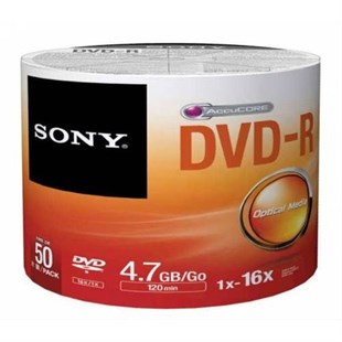Sony DVD-R, 16X, 4.7GB, 50li Paket 