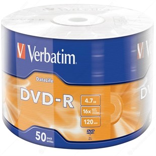 Verbatim DVD-R, 16X, 4.7GB, 50li Paket